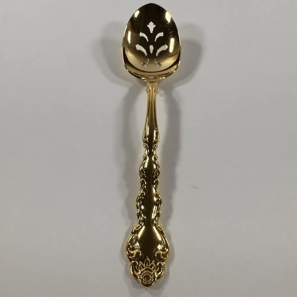 Oneida Community GOLD BEETHOVEN Golden Slotted Serving Spoon Replacement